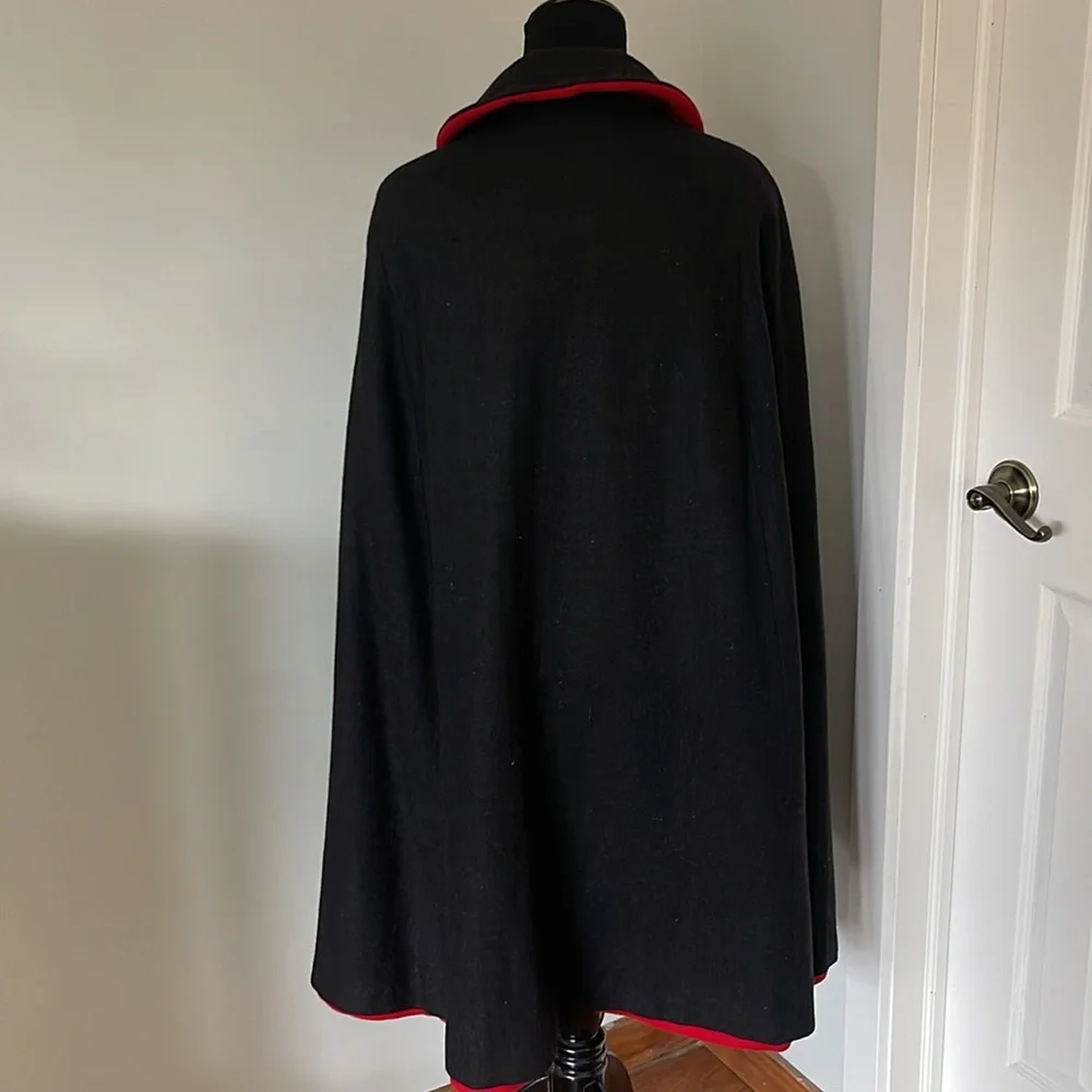 Vintage wool reversible cape - Picture 6 of 7